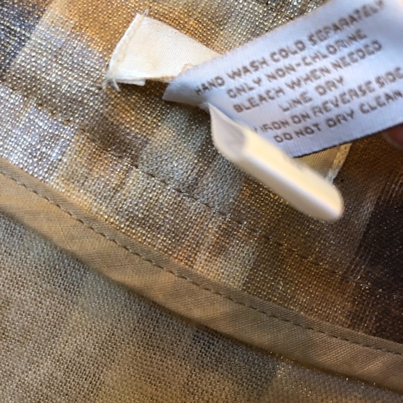 Chico’s Linen Blend Jacket Metallic Animal Print XL - Picture 7 of 8